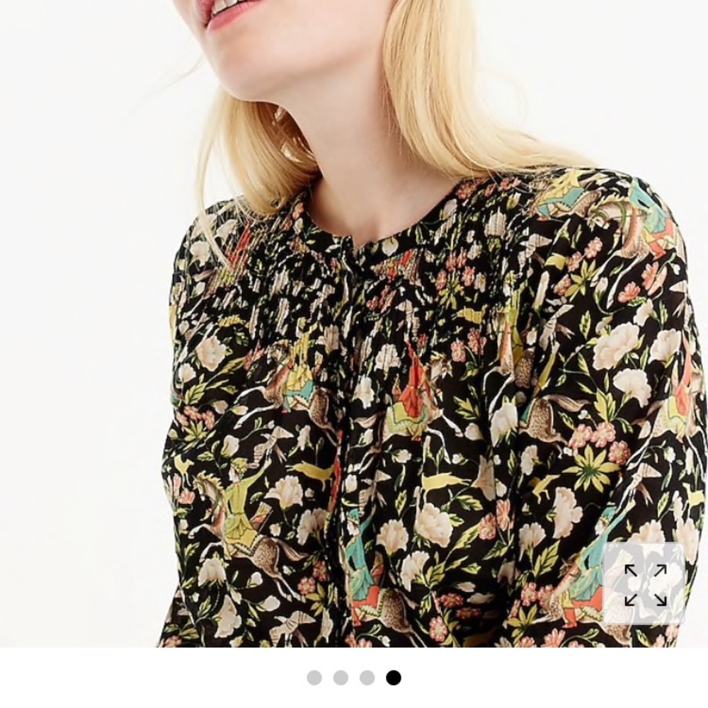 Drake’s for j crew horseback rider Popover top - Picture 4 of 6